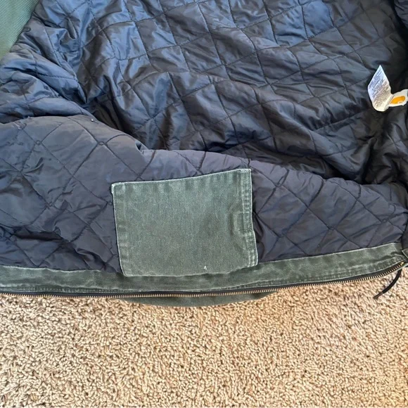 Carhartt Moss Green Jacket with Thermal Lining - Vintage - Picture 5 of 7